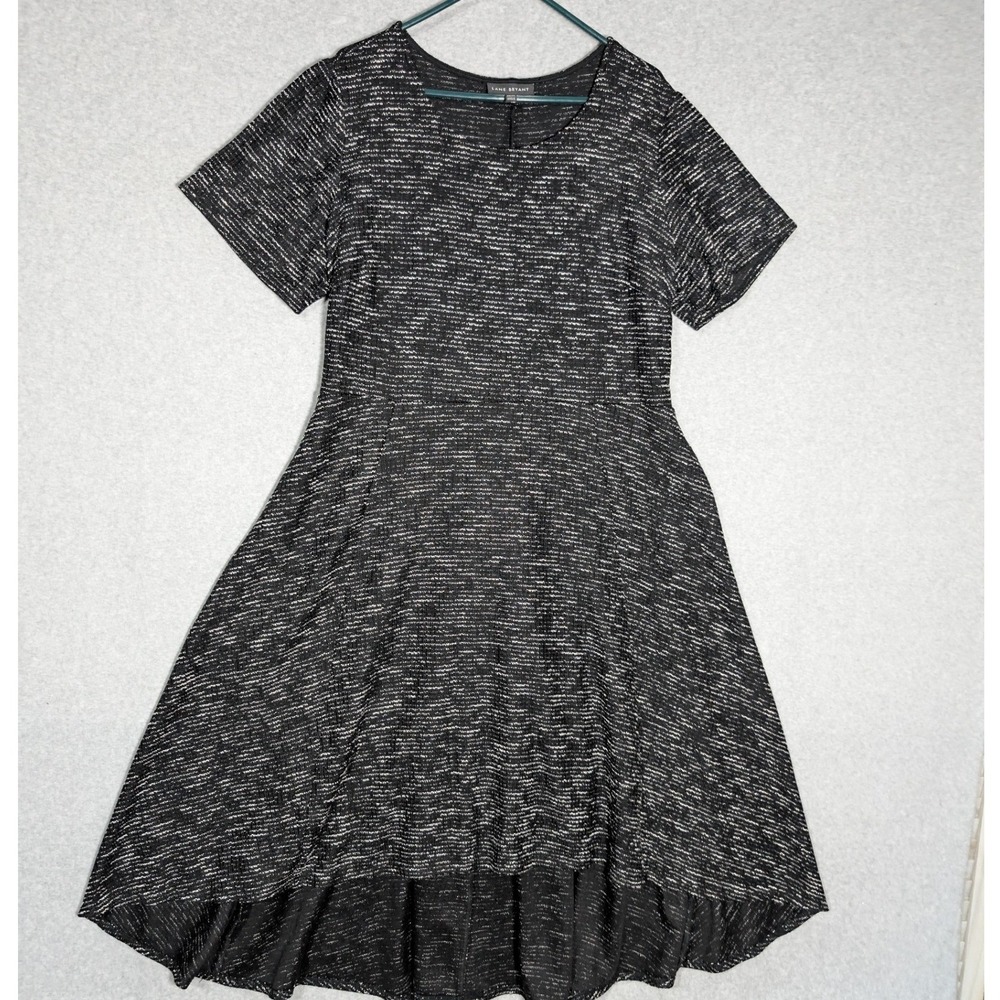 Lane Bryant Fit Flare High Low Dress Size 22/24 Black Tie Contemporary Office